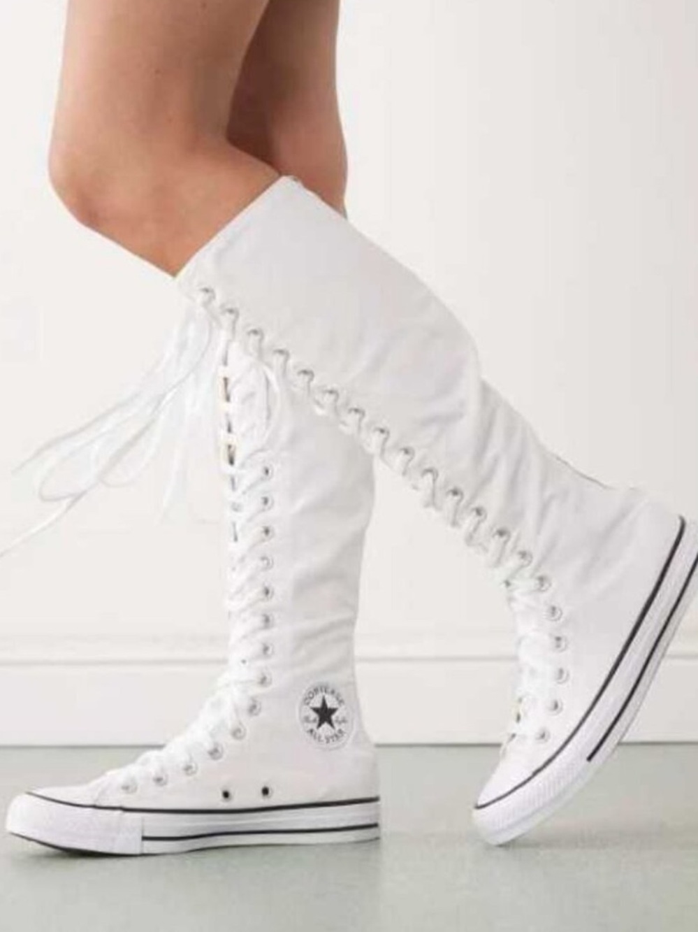 Converse Chuck Taylor All Star XX-Hi Knee High Sneakers White Women’s Size 6